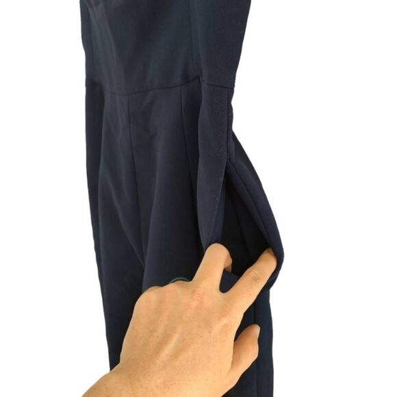 Gal Meets Glam Collection Women's Size 10 Navy Blue Jumpsuit Sleeveless - Picture 6 of 9